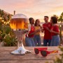Beer Dispenser Cooling Pack InnovaGoods and 2 Folding Sunglasses Sunfold Spain Red
