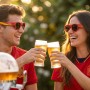 Beer Dispenser Cooling Pack InnovaGoods and 2 Folding Sunglasses Sunfold Spain Red
