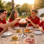 Beer Dispenser Cooling Pack InnovaGoods and 2 Folding Sunglasses Sunfold Spain Red