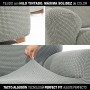 Wingback chair cover Sofaskins NIAGARA Light grey (Refurbished A)