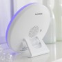 Réveil matin rechargeable avec enceinte InnovaGoods Blanc (Reconditionné B)