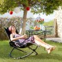 Chaise Longue Pliante à Bascule Orbitale InnovaGoods ROCKING Noir (Reconditionné B)