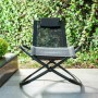 Chaise Longue Pliante à Bascule Orbitale InnovaGoods ROCKING Noir (Reconditionné B)