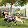 Chaise Longue Pliante à Bascule Orbitale InnovaGoods ROCKING Noir (Reconditionné B)