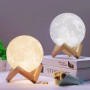 Rechargeable LED Moon Lamp InnovaGoods Moondy White 1,5 W 3,7 V (1 Unit) (Refurbished B)