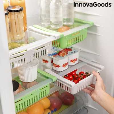 Rangement Réglable pour Réfrigérateur Friwer InnovaGoods ORGANIZER BOX Extensible (Reconditionné B)