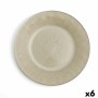 Assiette plate Quid Textura Bois verre (33 cm) (Pack 6x)