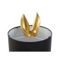 Desk lamp DKD Home Decor Black Cotton Resin 220 V Golden 40 W Rabbit (20 x 20 x 43 cm)