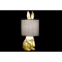 Lampe de bureau DKD Home Decor Noir Coton Résine 220 V Doré 40 W Lapin (20 x 20 x 43 cm)