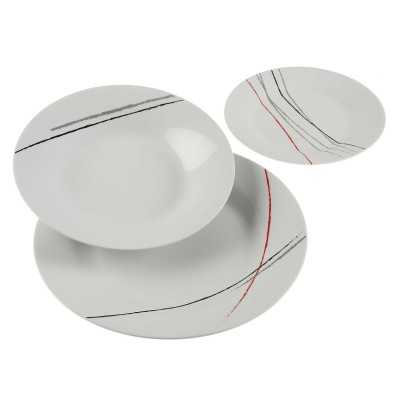 Assietes Versa Shalk Porcelaine (18 Pièces)