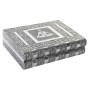 Boîte à bijoux DKD Home Decor Argenté Bois Aluminium Vert (27 x 21 x 7 cm)