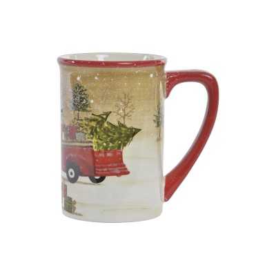 Tasse mug DKD Home Decor Voiture Dolomite (300 ml)