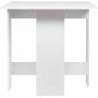 Table d'Appoint Pliable Blanc Contre-plaqué