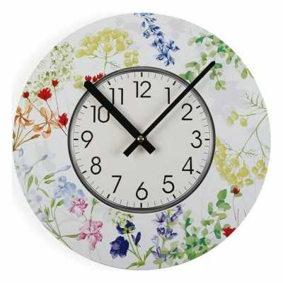 Wall Clock Versa Blume Wood (4 x 30 x 30 cm)